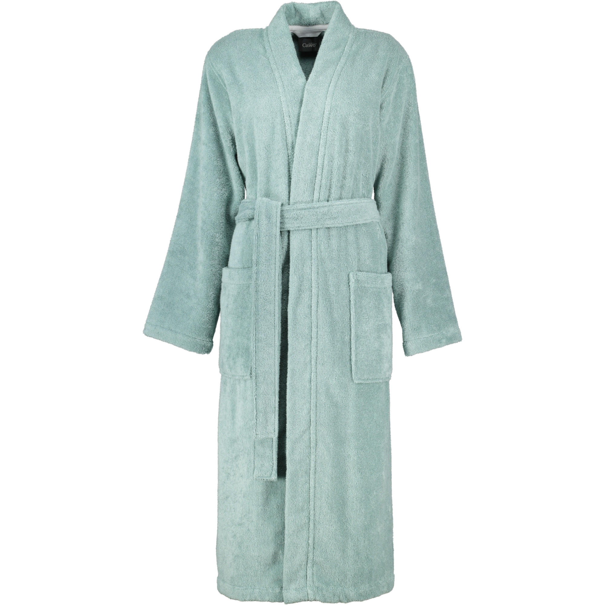 BADEMÄNTEL DAMEN KIMONO LUXURY BASICS KIMONO 826 FJORD - 47 - Grün, Textil (XLnull) - Cawoe