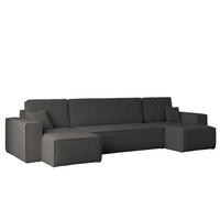 ECKSOFA Mit Schlaffunktion Und Bettkasten U-form BEST stoff Abriamo Graphit - Graphitfarben, Holz (98/312cm) - Kaiser Möbel