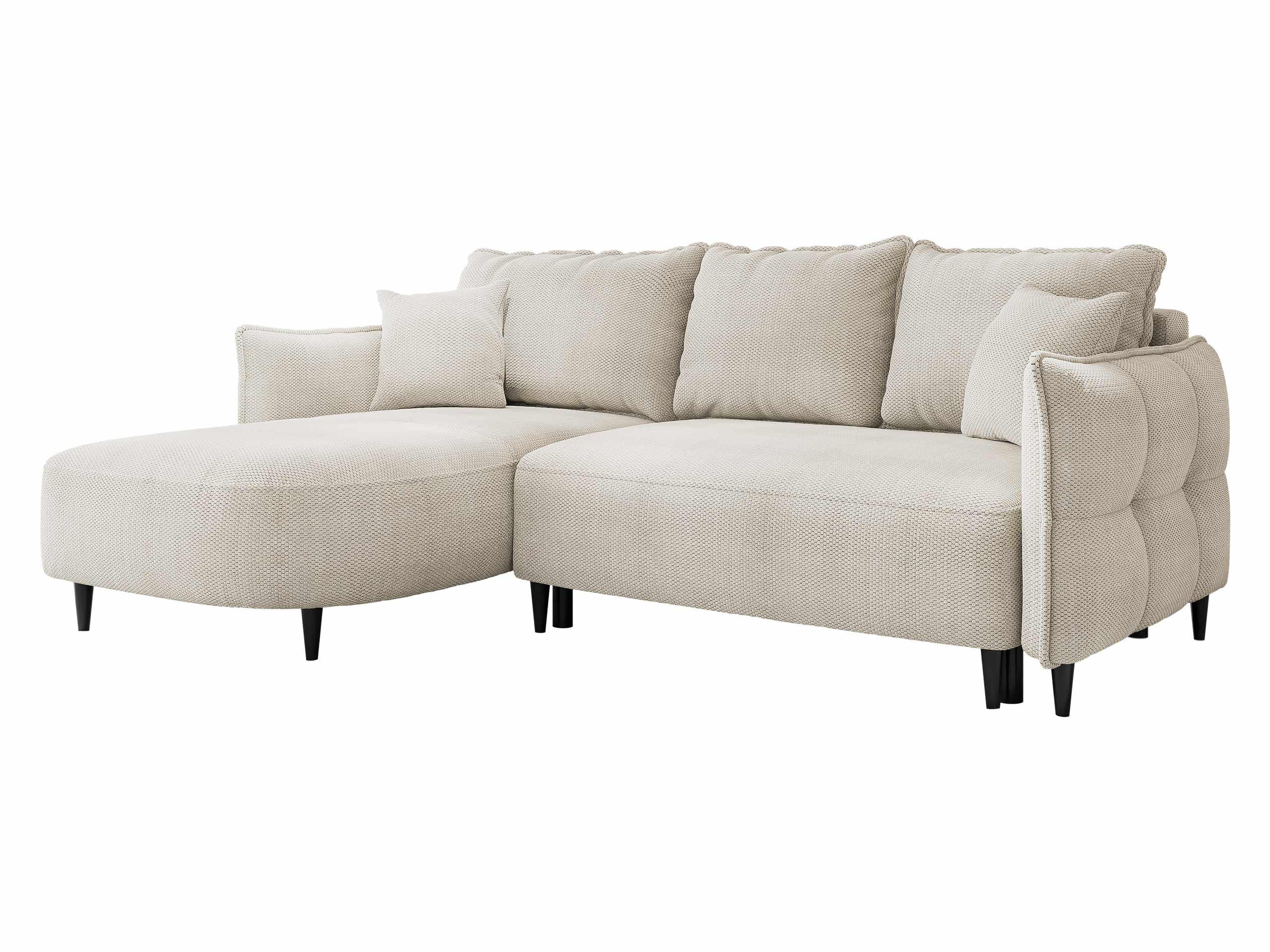 Mirjan24 Ecksofa Creme 244x165 cm