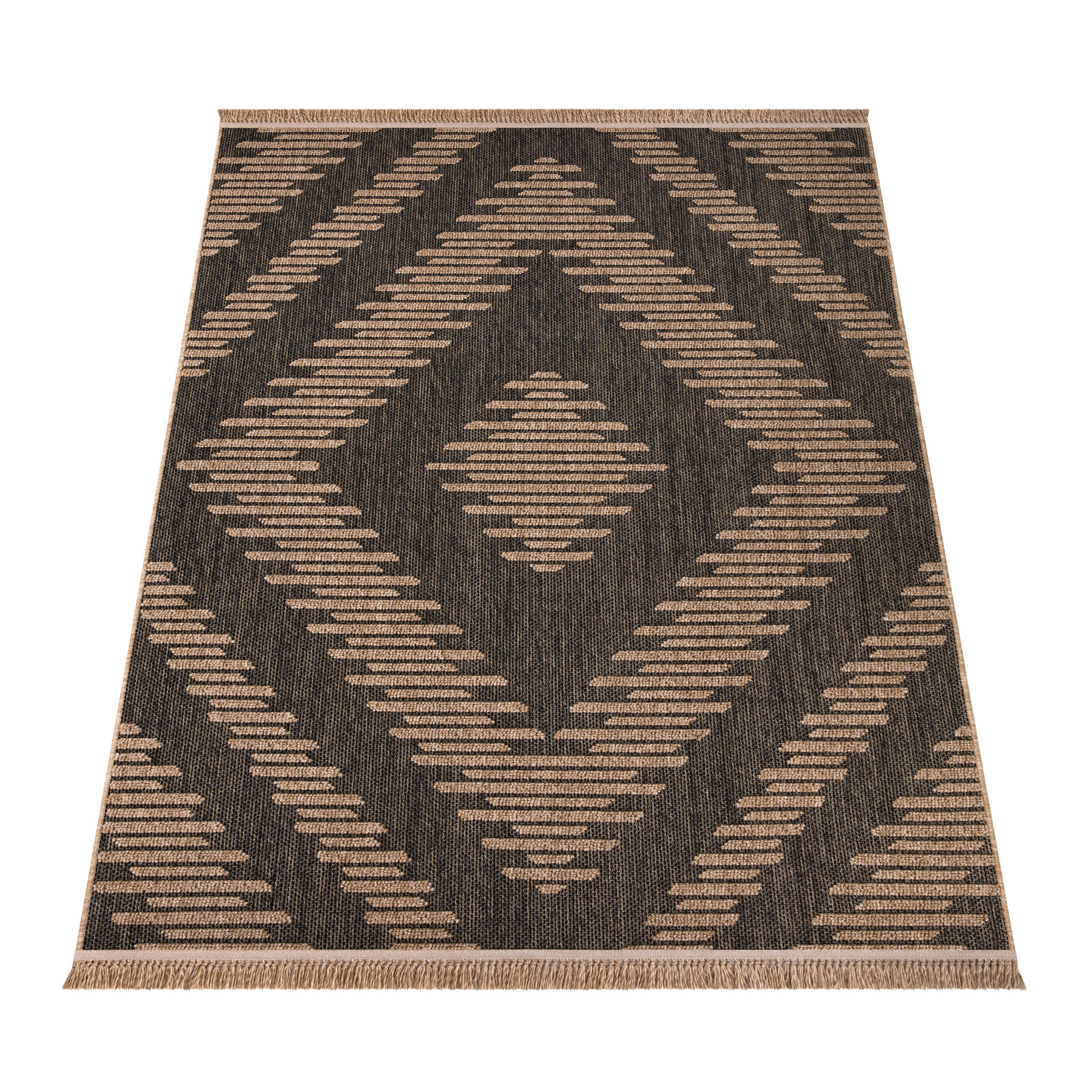 OUTDOORTEPPICH 160/220 cm Cologne 494 - Anthrazit, Textil (160/220cm) - Paco Home