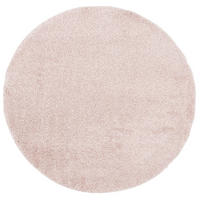 HOCHFLOR LANGFLOR TEPPICH ALOHA RUND - Rosa, Textil (120/120cm) - Pergamon