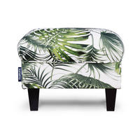 SITZHOCKER MILES Pouffe zeitloses Design und pflegeleichter Stoff, Bunt - Multicolor, Holzwerkstoff/Buchenholz (55/42/40cm) - KONSIMO®