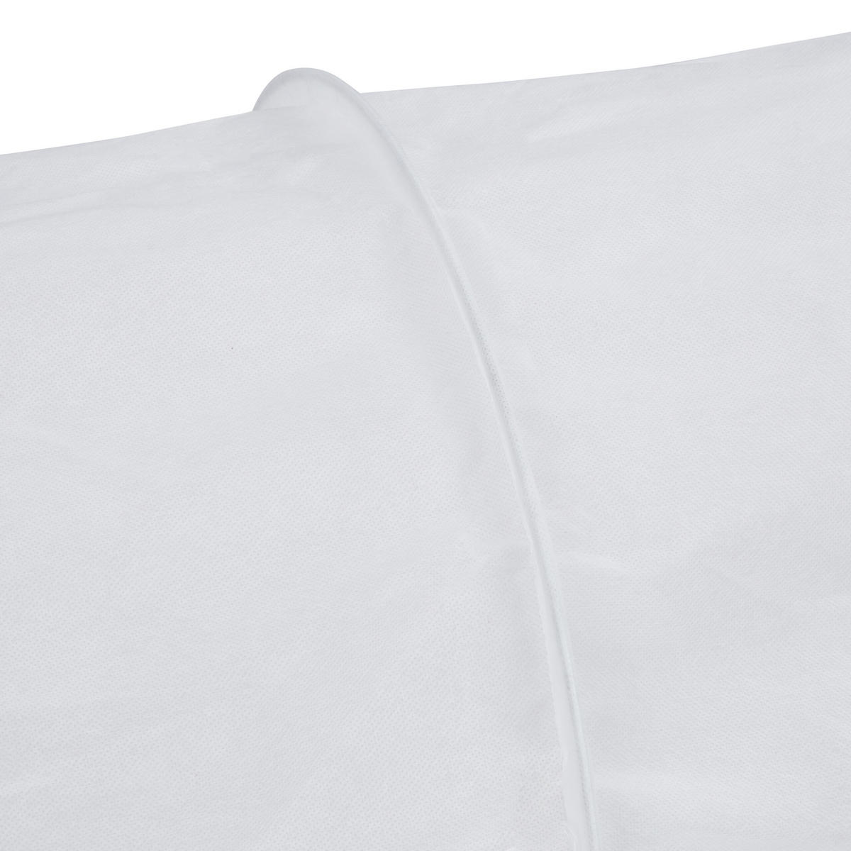 PFLANZTUNNEL - Weiß, Textil/Metall (50/53/500cm) - Relaxdays