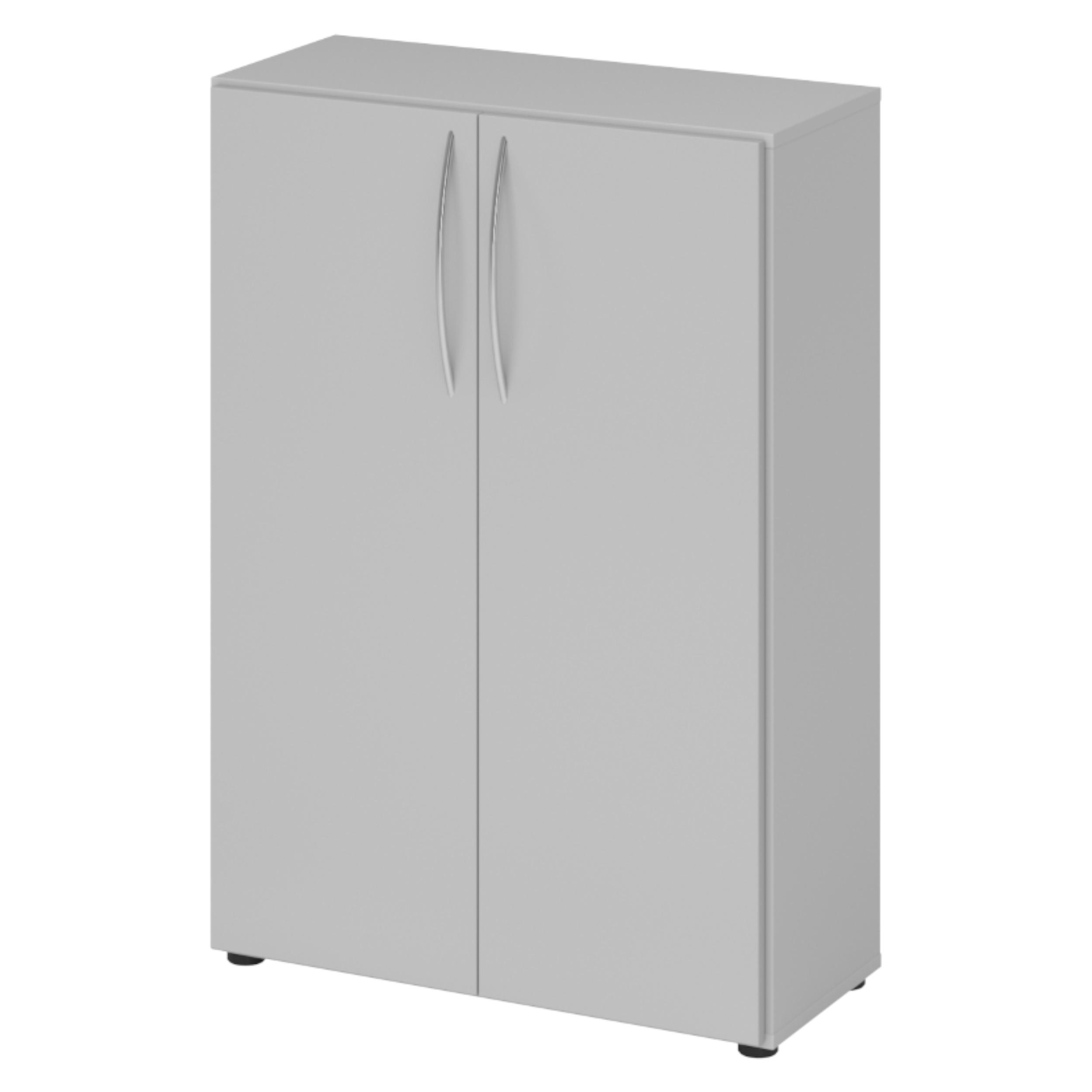 AKTENSCHRANK - 3 Ordnerhöhen 35/80/114,4 cm in Grau - Grau, Holzwerkstoff (80/114.4/35cm) - bümö