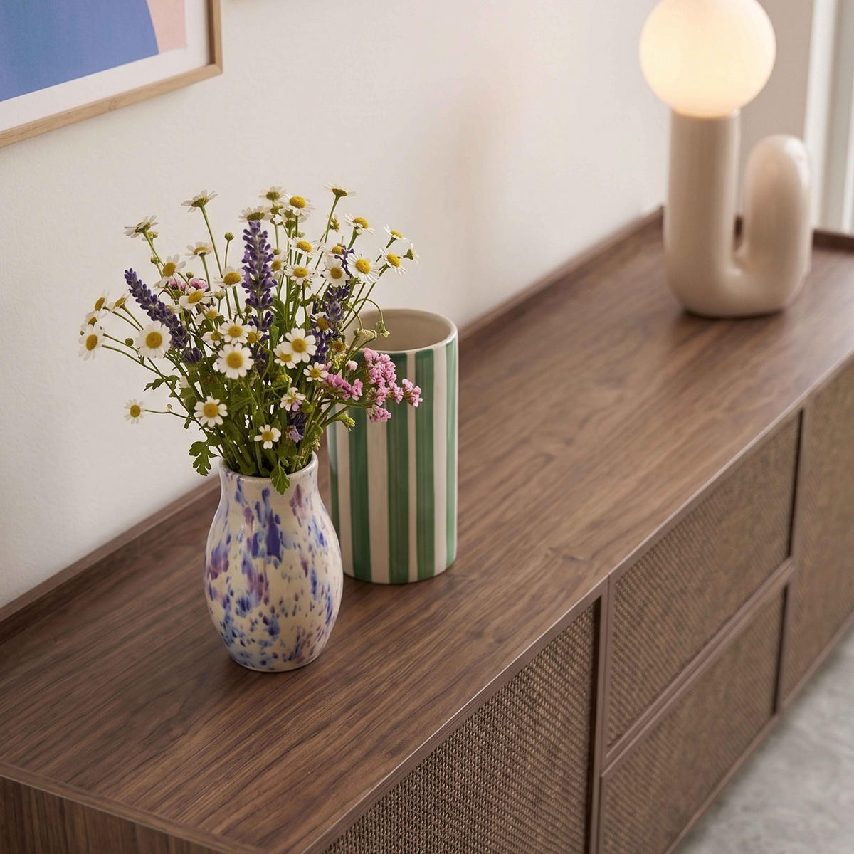 TV-MÖBEL, dunkle Holzoptik - Braun, Holz (150/40/40cm) - Oviala