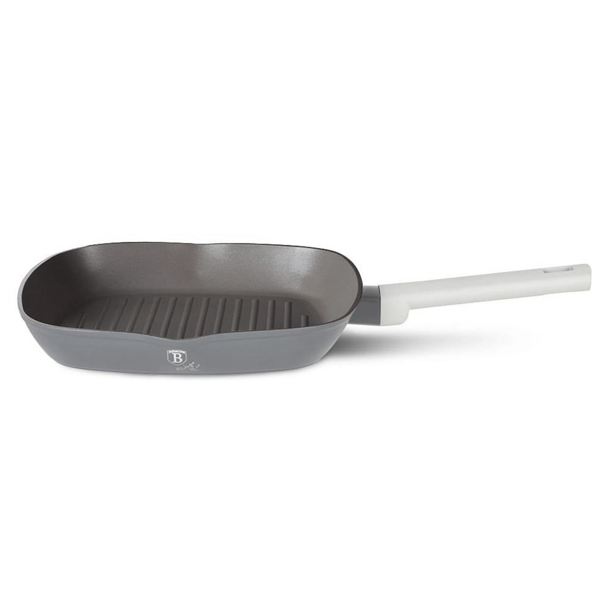 GRILLPFANNE Grau 28/28/4.1 cm 35548 - Grau, Kunststoff (28cm) - Berlinger Haus