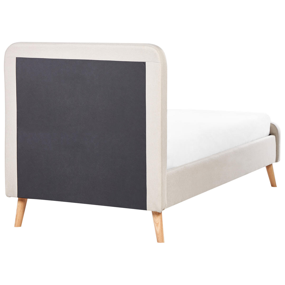 POLSTERBETT 90x200 cm Beige Rennes - Beige, Textil (90/200cm) - Beliani