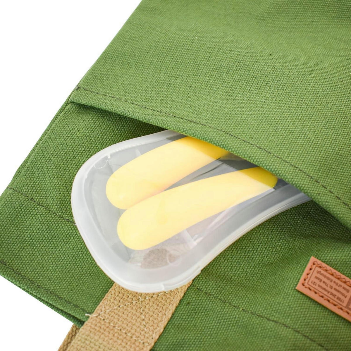 KINDERBESTECK Set 2-teilig mit Reiseetui Edelstahl Gelb - Gelb, Metall