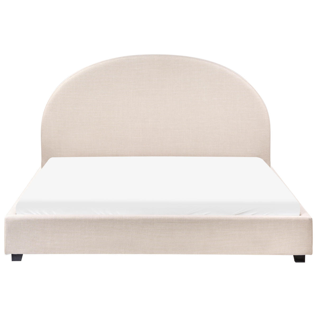 WASSERBETT 160/200 cm Hellbeige Vaucluse - Beige, Textil (160/200cm) - Beliani