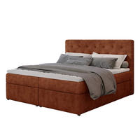 BOXBETT Loree Bonellfederkern - Dunkelorange, Holz/Holzwerkstoff (160/200cm) - Best For Home