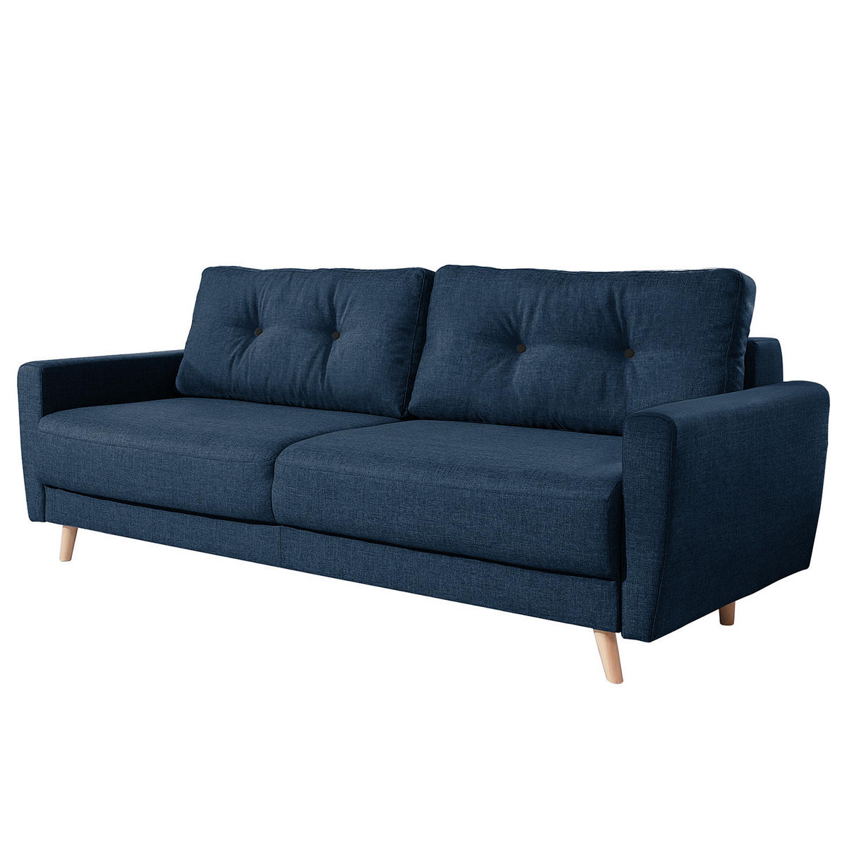 3-SITZER SOFA - Blau, Textil (220/90/90cm) - home24
