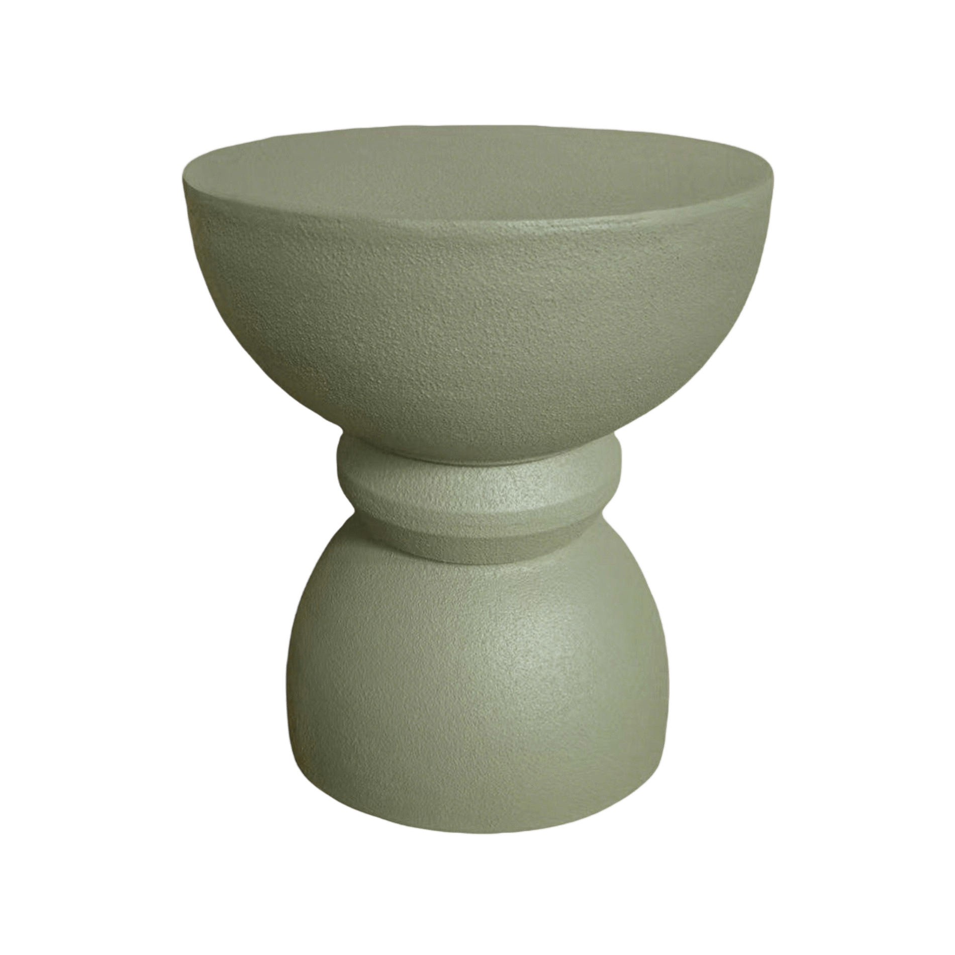 BEISTELLTISCH Grün 35/35/42,5 cm - Grün, Stein (36/36/42.5cm) - Mobili Rebecca