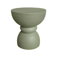 BEISTELLTISCH Grün 35/35/42,5 cm - Grün, Stein (36/36/42.5cm) - Mobili Rebecca