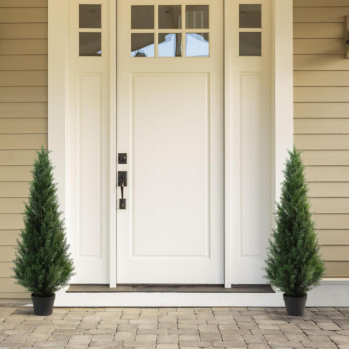 KÜNSTLICHER Zedernbaum 125 cm 2er Set - Grün, Kunststoff (70cm)