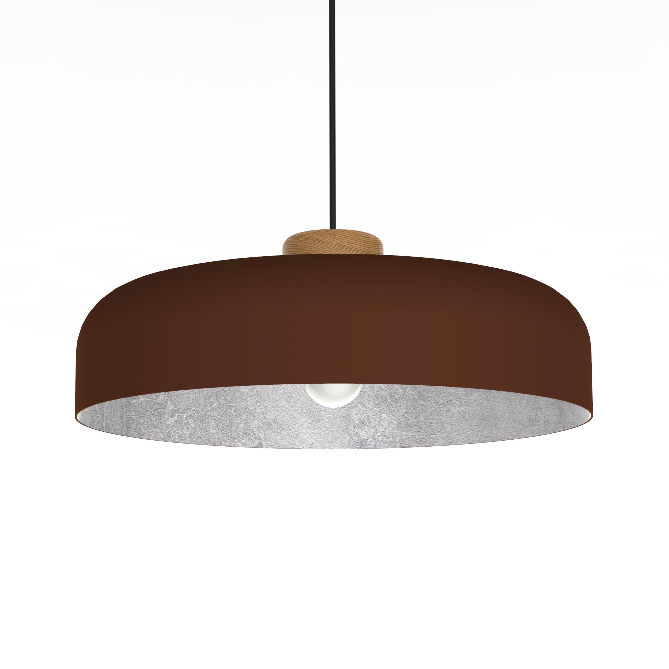 HÄNGELEUCHTE Bois - Braun, Metall (50/50/17cm) - Lumicom