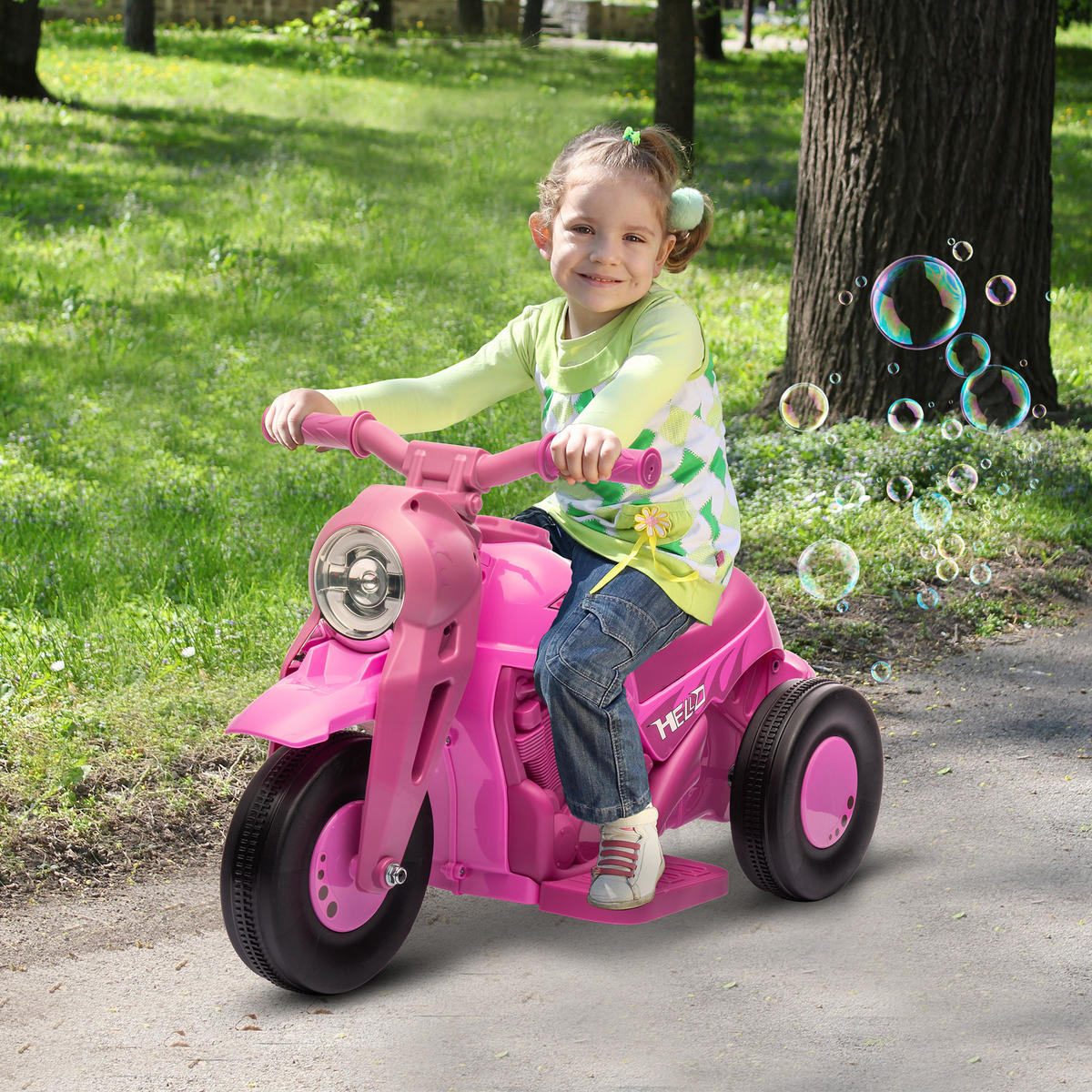 ELEKTRO-MOTORRAD DE-13055 Blubberfunktion Rosa - Pink, Kunststoff (80/36/43.5cm) - ComfortXL