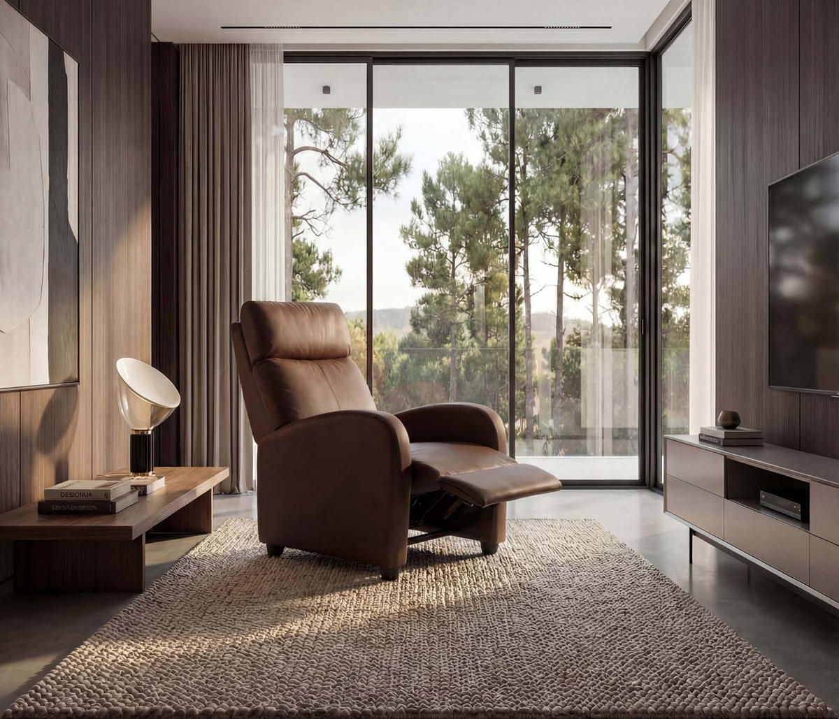 RELAXSESSEL Braun - Braun, Textil (72/105/92cm) - MCW