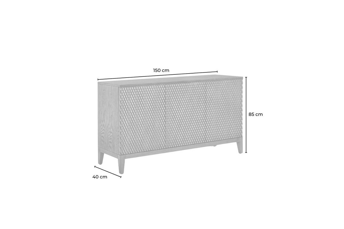 SIDEBOARD COPAS Braun Holz - Braun, Eichenholz/Holz (150/85/40cm) - KAWOLA