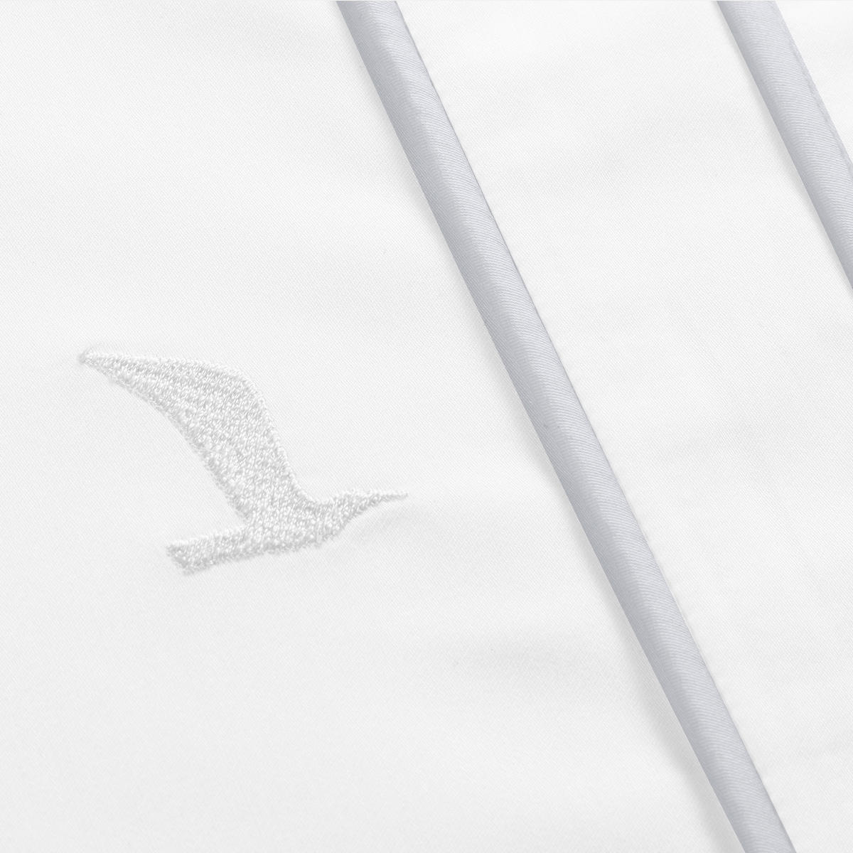 BETTWÄSCHE NOBLESSE - Hellgrau/Weiß, Textil (40/80cm) - MÖVE