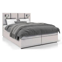 BOXBETT Parma Bonellfederkern inkl. 7-Zonen Topper T-30 mit Bettkasten - Grau, Holz/Holzwerkstoff (120/200cm) - Best For Home