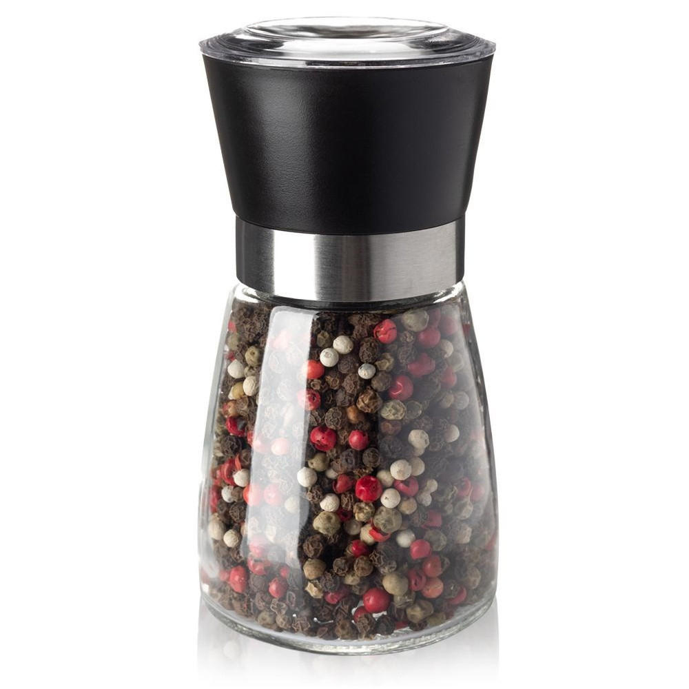 GEWÜRZMÜHLE Schwarz Transparent - Schwarz, Glas (6.5/13/6.5cm) - Orion 
