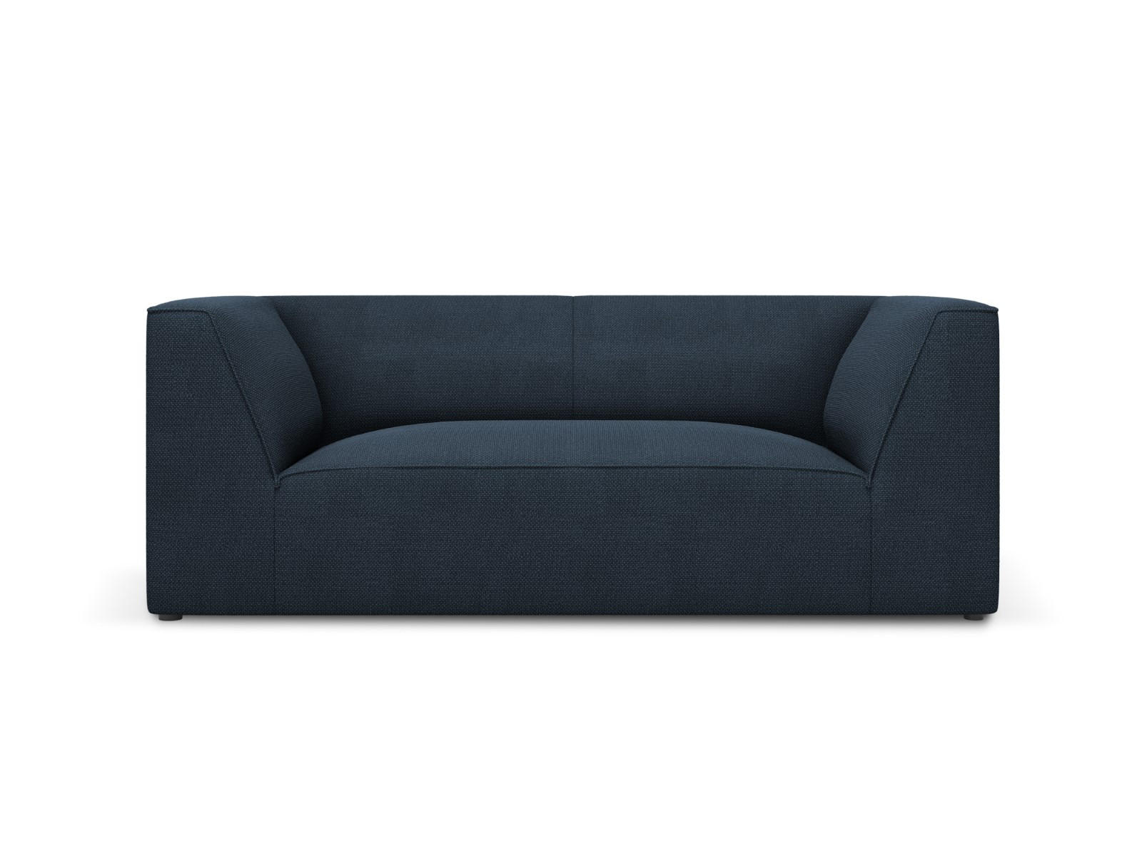 SOFA Ruby aus strukturiertem Stoff marineblau 2 Sitzplätze - Blau, Textil (174/69/93cm) - Micadoni