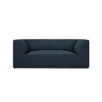 SOFA Ruby aus strukturiertem Stoff marineblau 2 Sitzplätze - Blau, Textil (174/69/93cm) - Micadoni