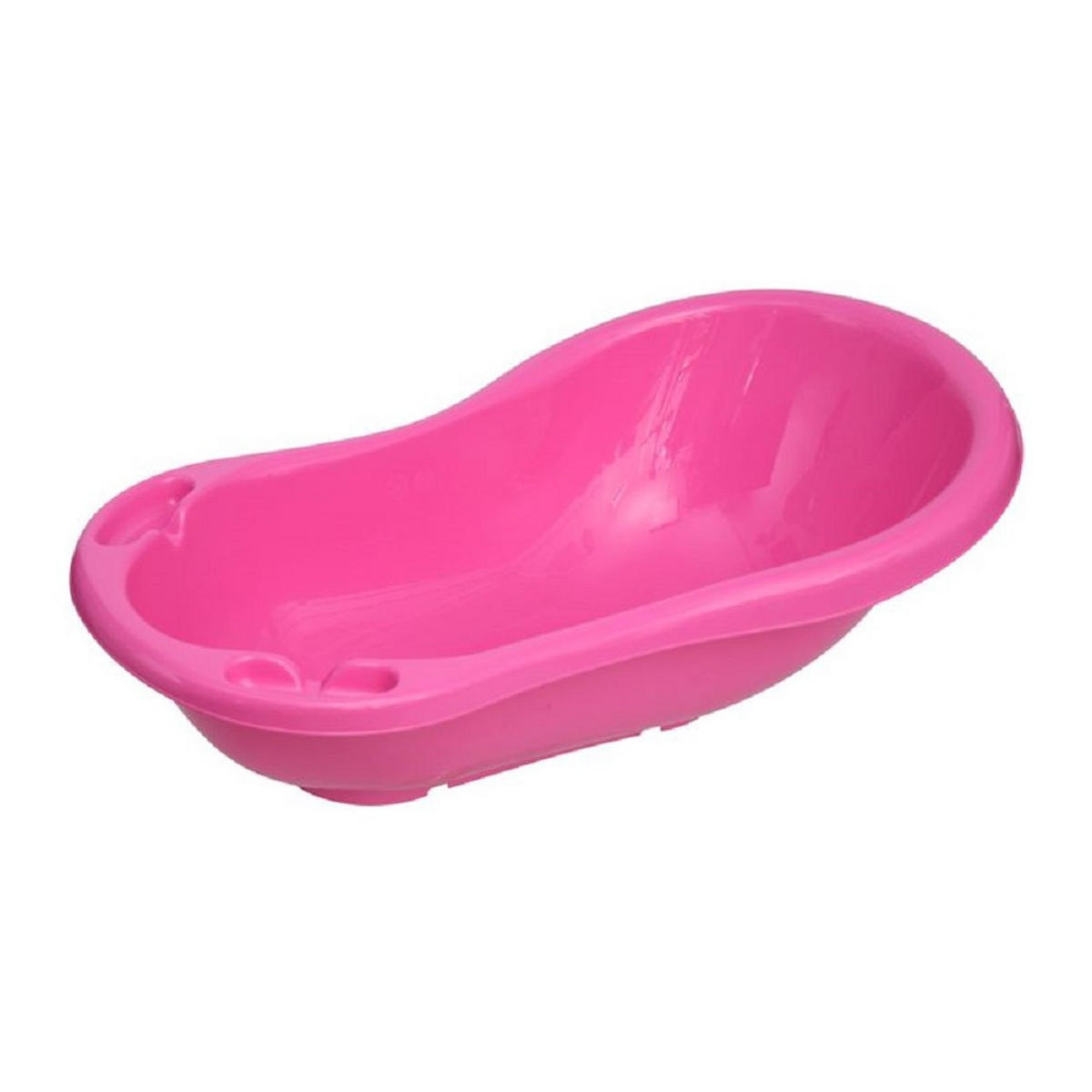 BABYBADEWANNE 84 cm mit Ablagefächer pink 84 cm lang, ergonomische Form ab Geburt - Violett, Kunststoff (46/84cm) - Lorelli