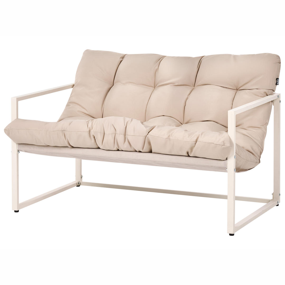 LOUNGE-SET Beige Garda - Beige, Metall - Beliani