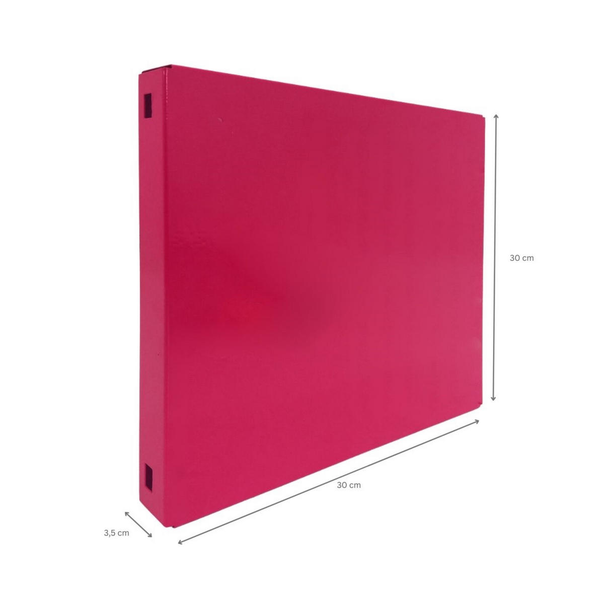 DOPPELPACK 2x Memoboard aus Stahl geschlossen | HxBxT 30x30x3,5cm | Rosa | Wandtafel Trägersystem - Rosa, Metall (30/30/3.5cm) - PROREGAL