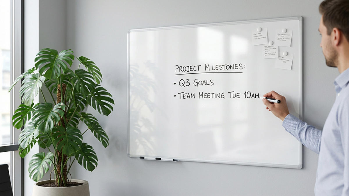 WHITEBOARD Magnetisch 120x80cm TSC7 Alurahmen - Weiß, Metall (120/80/1.5cm) - ALLboards
