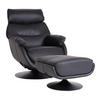 RELAXSESSEL MIT HOCKER Schwarz - Schwarz, Textil (78/99/80cm) - MCW