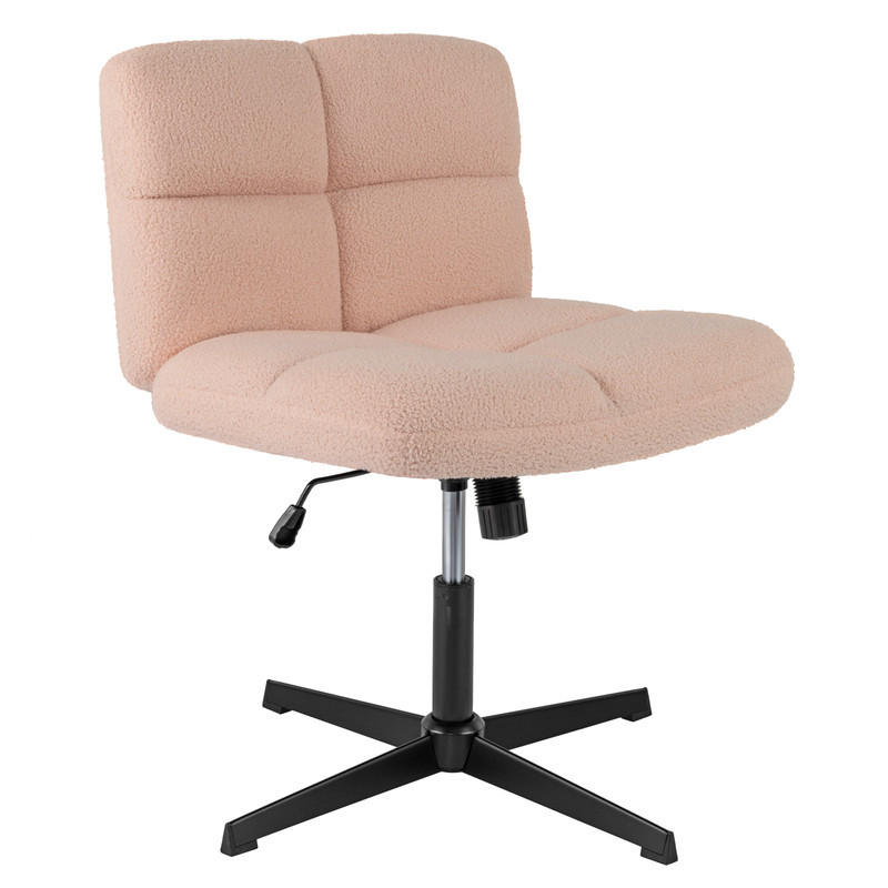 BÜROSTUHL Rosa - Pink, Metall (73/78/64cm) - COSTWAY