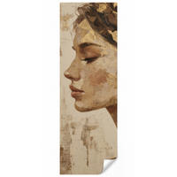 TAPETE - Frau - Gold - Abstrakt - Textur - 100x280 cm - Goldfarben, Papier (100/280cm) - OnlyWow