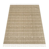 KURZFLORTEPPICH, mit Struktur, Florhöhe 7 mm, Natur, 120 x 160 cm - Beige, Textil (120/160cm) - KADIMA DESIGN