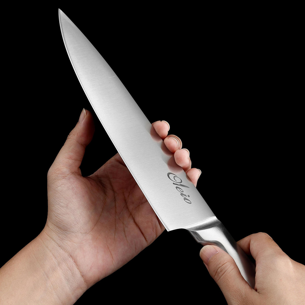 MESSERBLOCK-SET 6-TEILIG - Schwarz, Holz/Metall (1/1/1cm) - Oleio