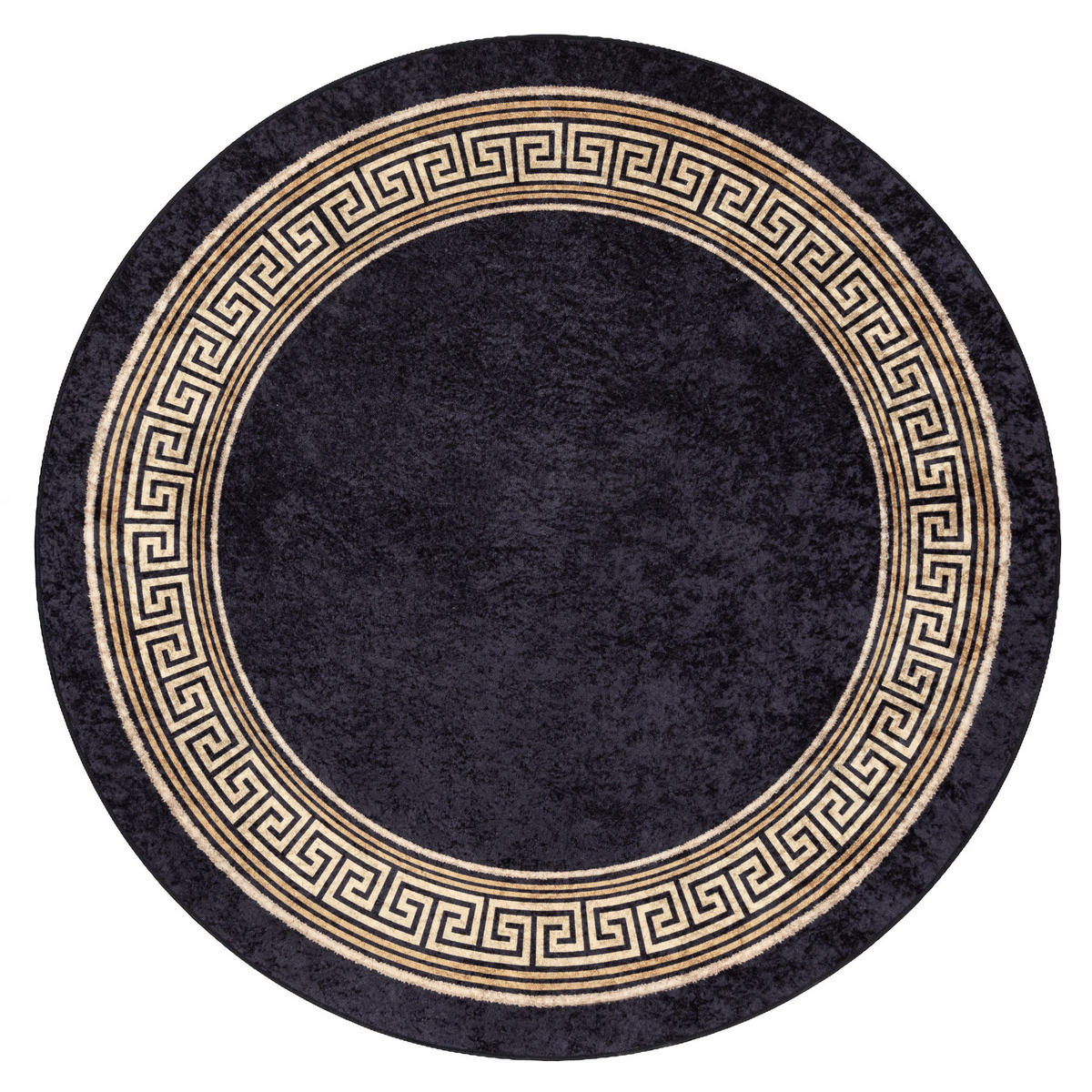 TEPPICH Miro 160 cm - Schwarz, Textil (160/160cm) - rugsX