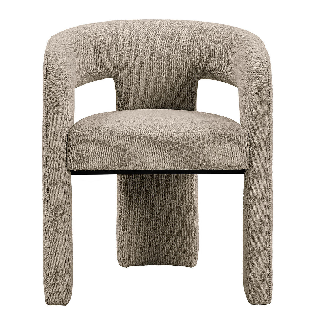 ARMLEHNENSTUHL - Taupe, Textil (64/75/60cm) - home24