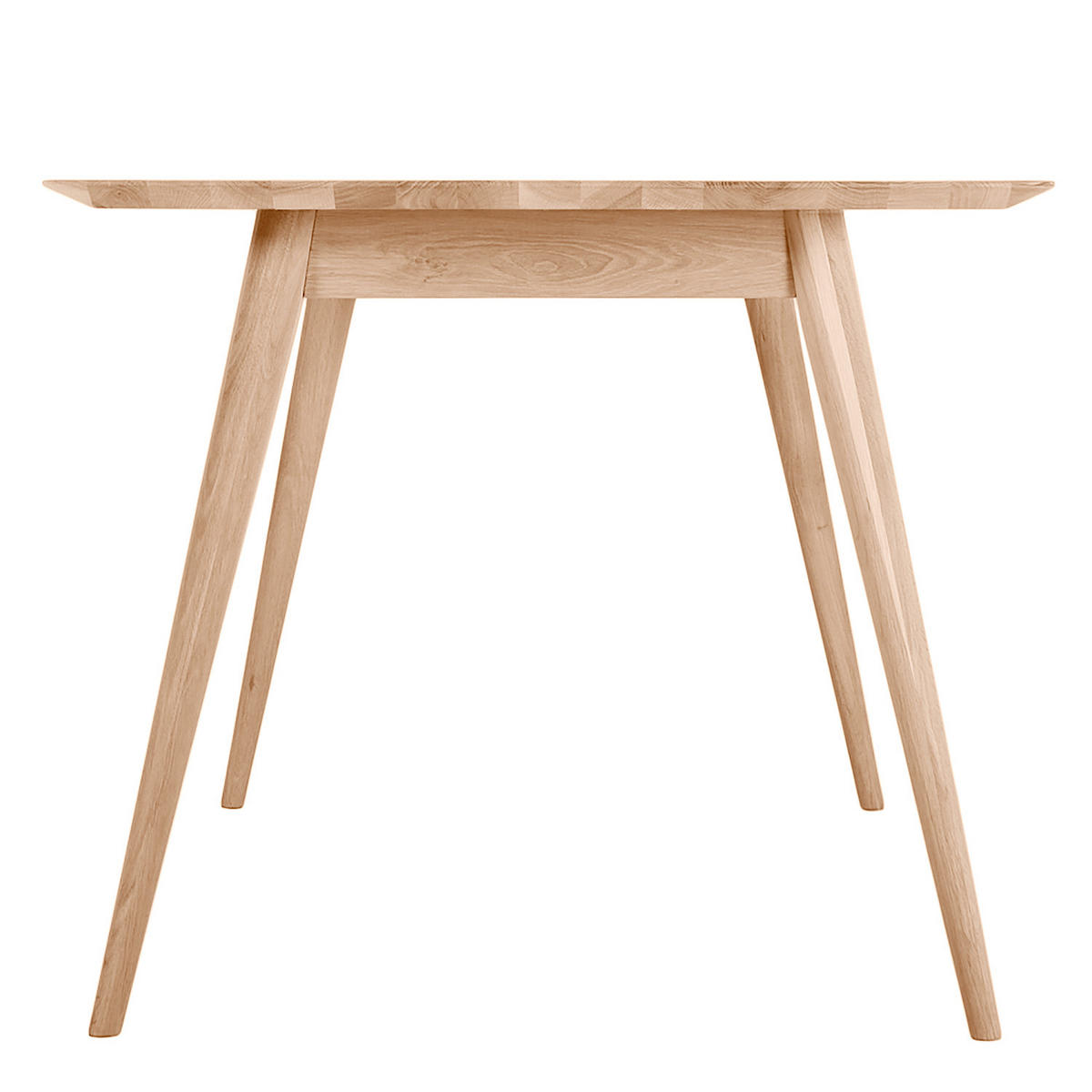 ESSTISCH - Massivholz - Eichefarben, Holz (90/180/75cm) - home24