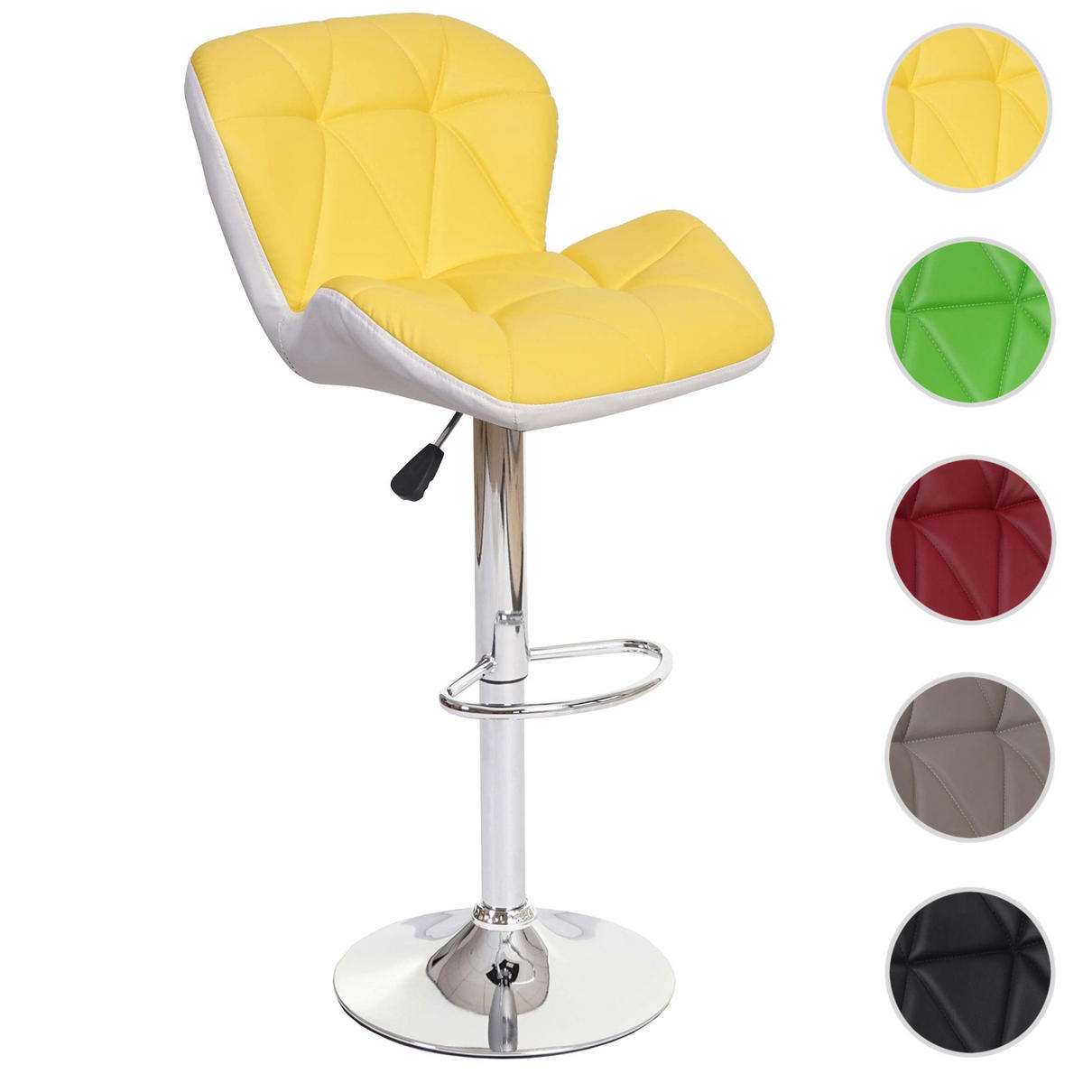 BARHOCKER Gelb - Gelb, Textil (44/106/49cm) - MCW