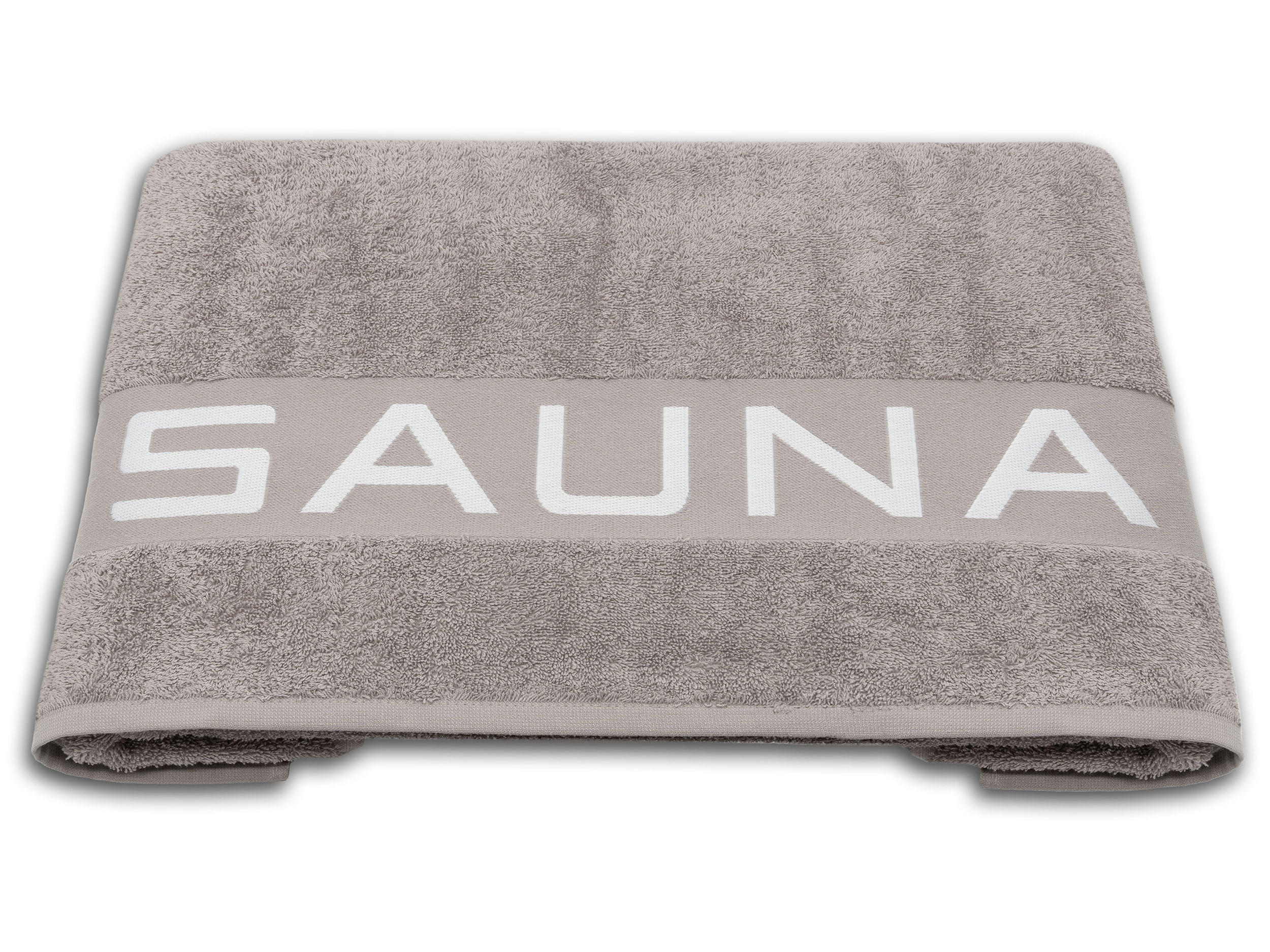 SAUNATUCH, 80x200 cm, 100% Baumwolle, Braun - Grau, Textil (80/200cm) - Zollner