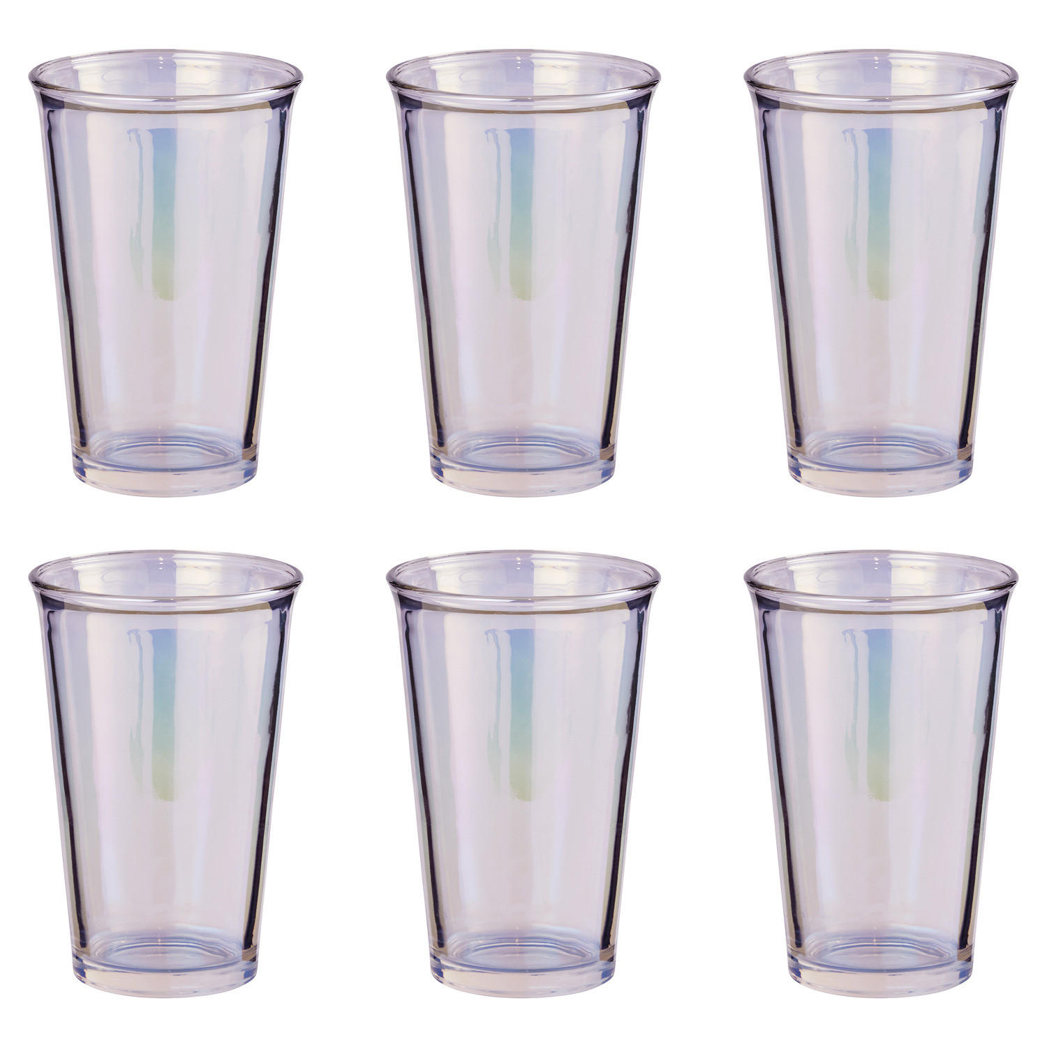 TRINKGLAS (6er-Set) Galet 280ml - Weiß, Glas (0.28L) - Butlers