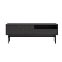 TV-STOLEK Olar II Jasan Portland černý 154 cm - černá/zlatá, kov/kompozitní dřevo (154/56.6/38cm) - Selsey