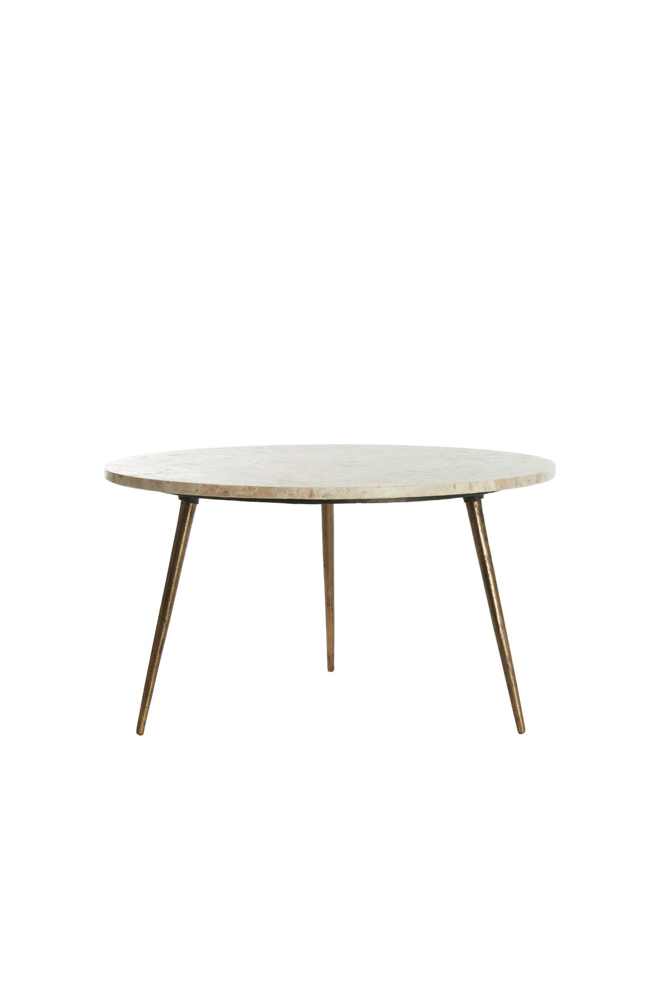 BEISTELLTISCH Zeca Grau Ø67/37 cm - Grau, Metall (67/67/37cm) - Light & Living