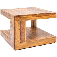 COUCHTISCH GIANT Sheesham rechteckig Natur 60cm - Braun, Holz (60/60/40cm) - riess-ambiente