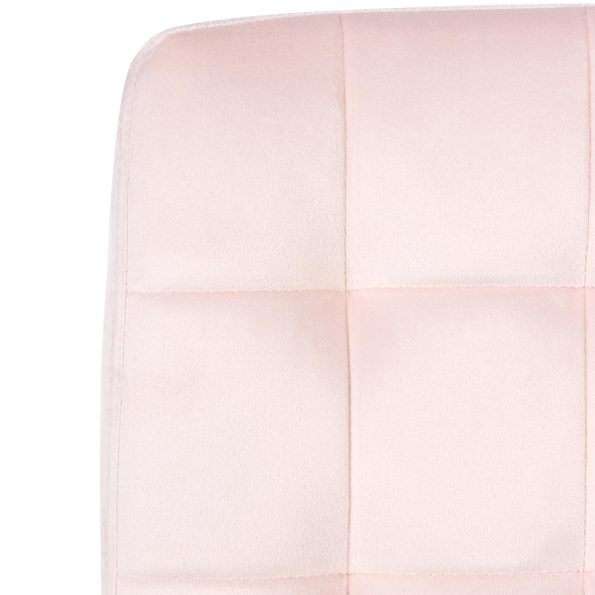 BÜROSTUHL Samtstoff Pastellrosa Dandy - Pink, Kunststoff/Textil (58/95/58cm) - Beliani