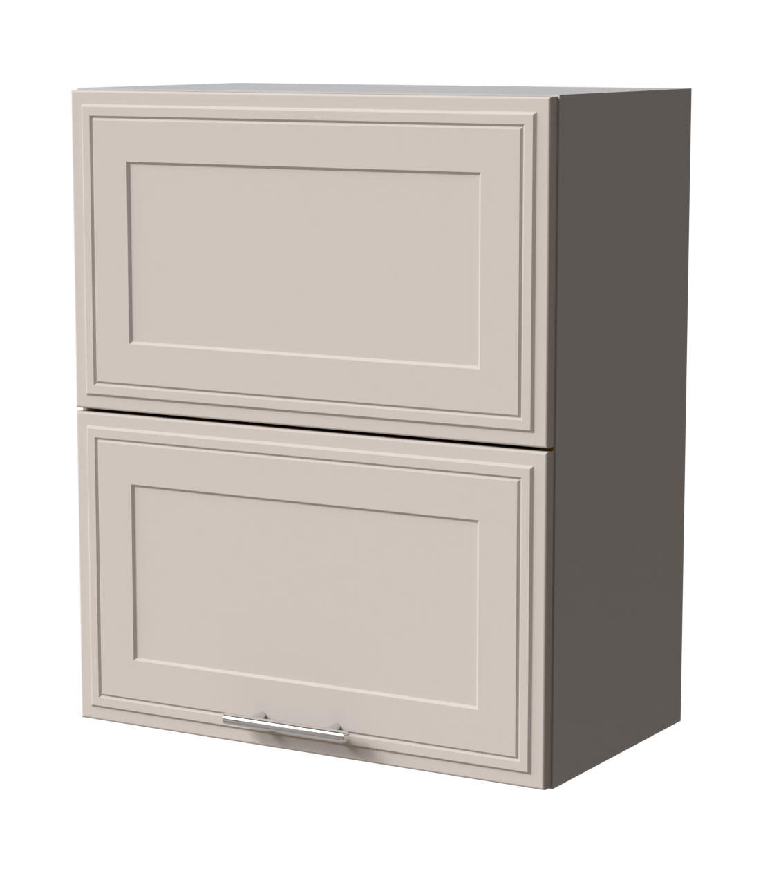 KLAPPHÄNGESCHRANK Salo W8B/60-AV Grau / Kaschmir Matt 60 / 32,5 / 72cm - Kaschmir/Grau, Holz/Holzwerkstoff (60/72/32.5cm) - Feldmann-Wohnen