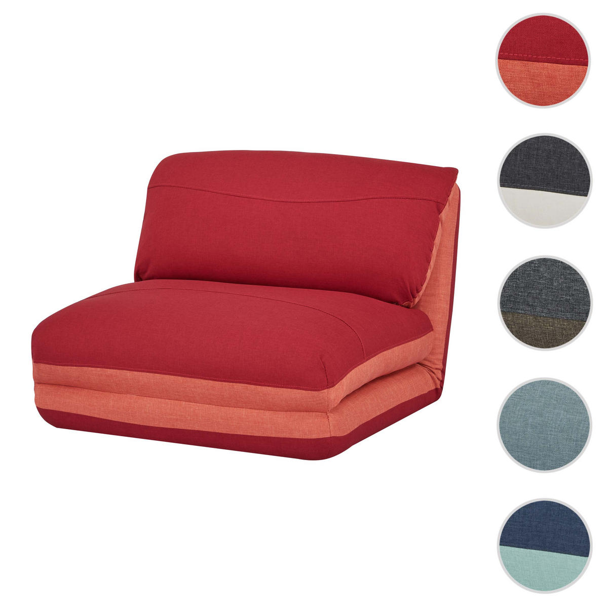 SCHLAFSESSEL Orange, Rot - Rot/Orange, Textil (75/60/75cm) - MCW
