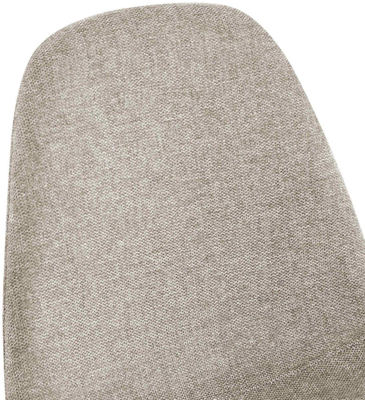 STUHL 4er Set Stoff Creme - Creme/Schwarz, Textil/Metall (44/88/51cm) - CLP