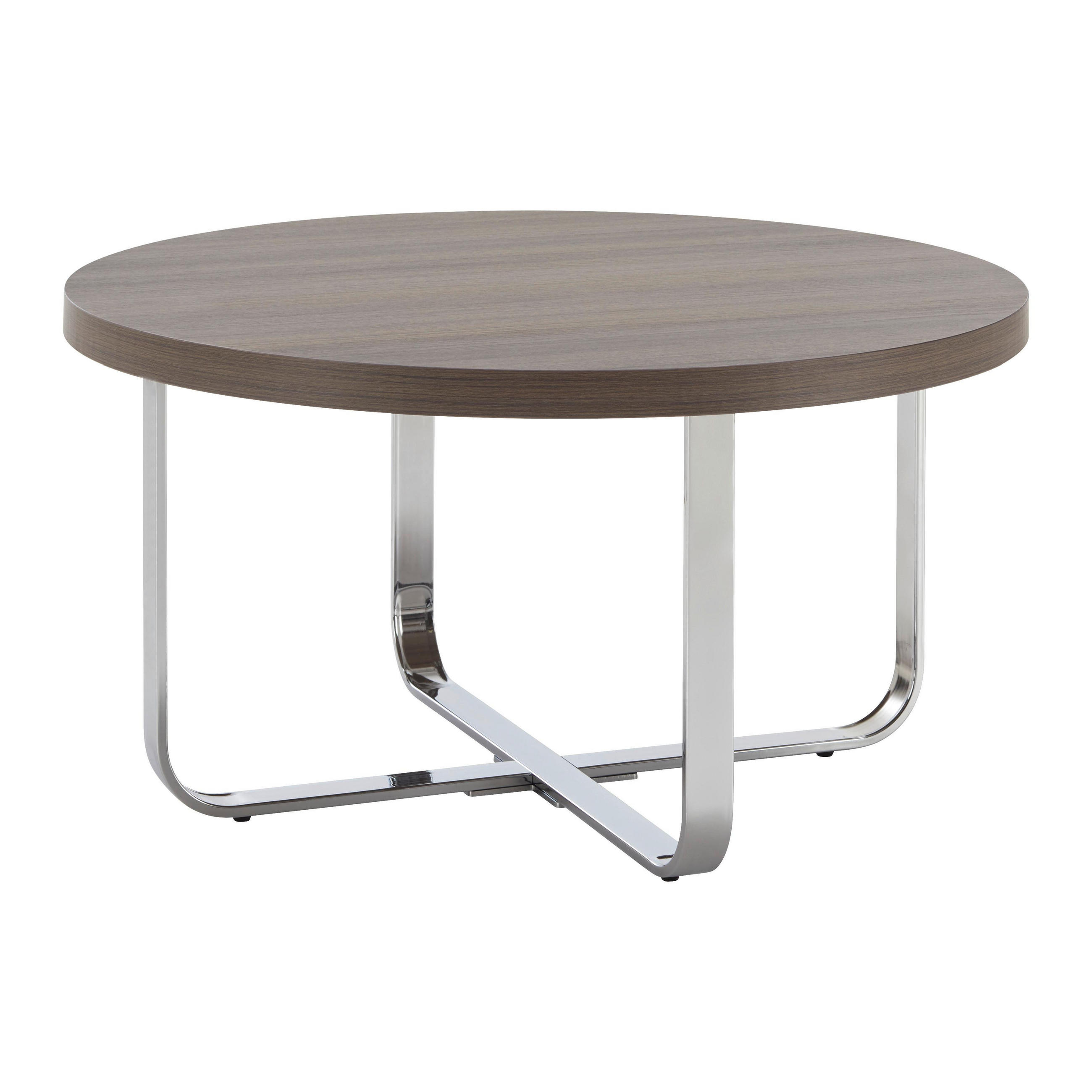 COUCHTISCH Carl Eichefarben MDF Rund - Eichefarben, Holz (80/80/42cm) - Bessagi Home